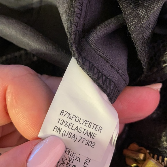 Zara Snakeskin Print Stretch w/ Gold Zipper Pants - Picture 13 of 13